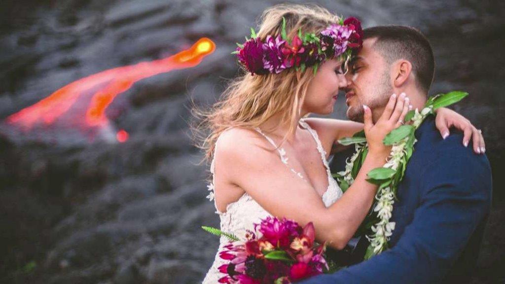 Hot stuff: Couple's wedding photos go viral