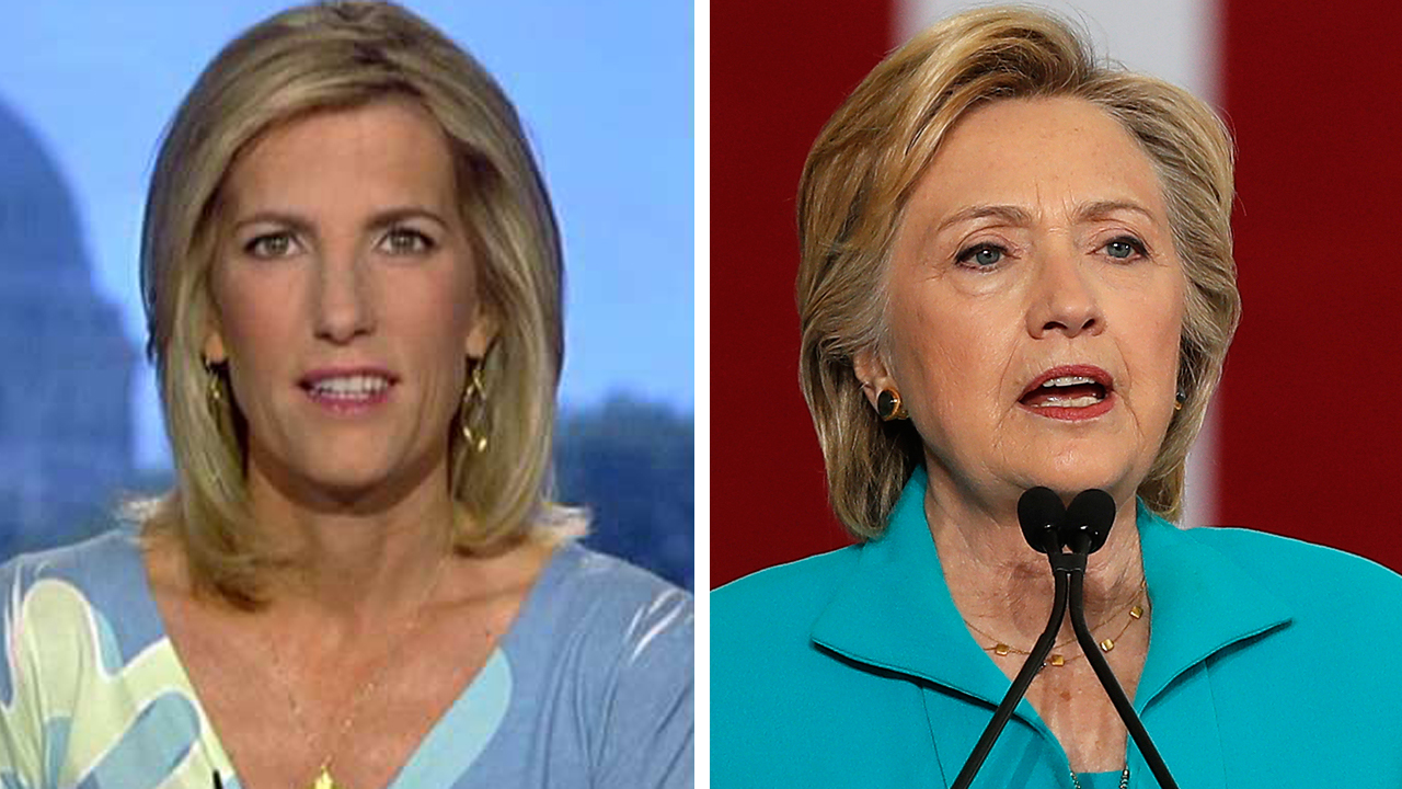 Ingraham: Clinton is literally hiding behind her big donors