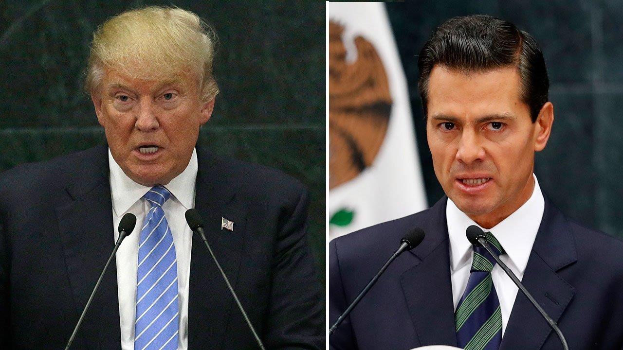 Donald Trump meets with President of Mexico