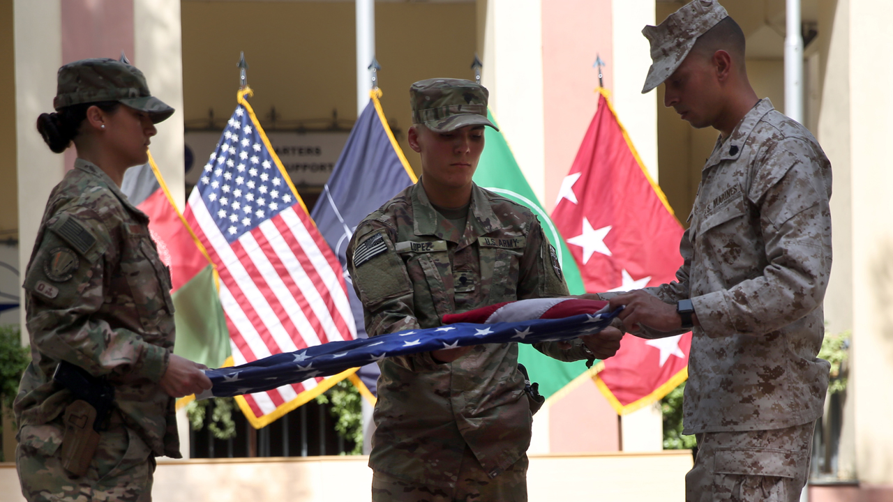 US and NATO forces honor 9/11 victims at ceremony in Kabul 