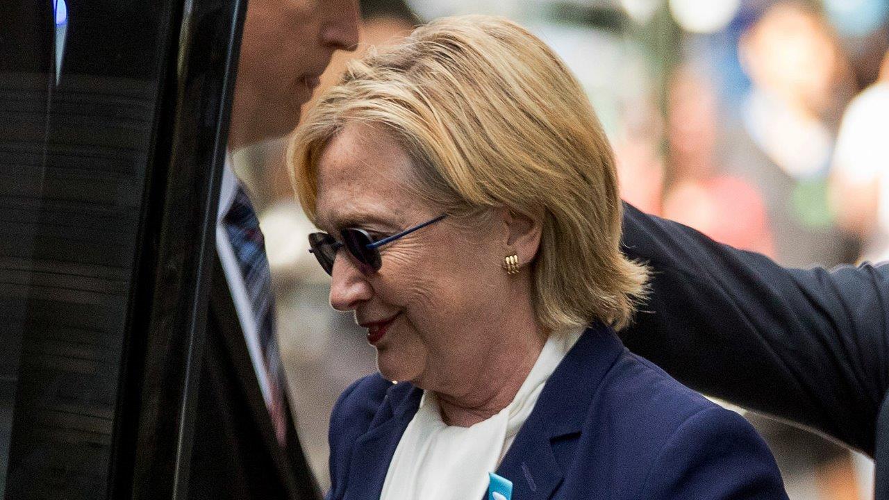 Hillary cancels West Coast trip after pneumonia diagnosis
