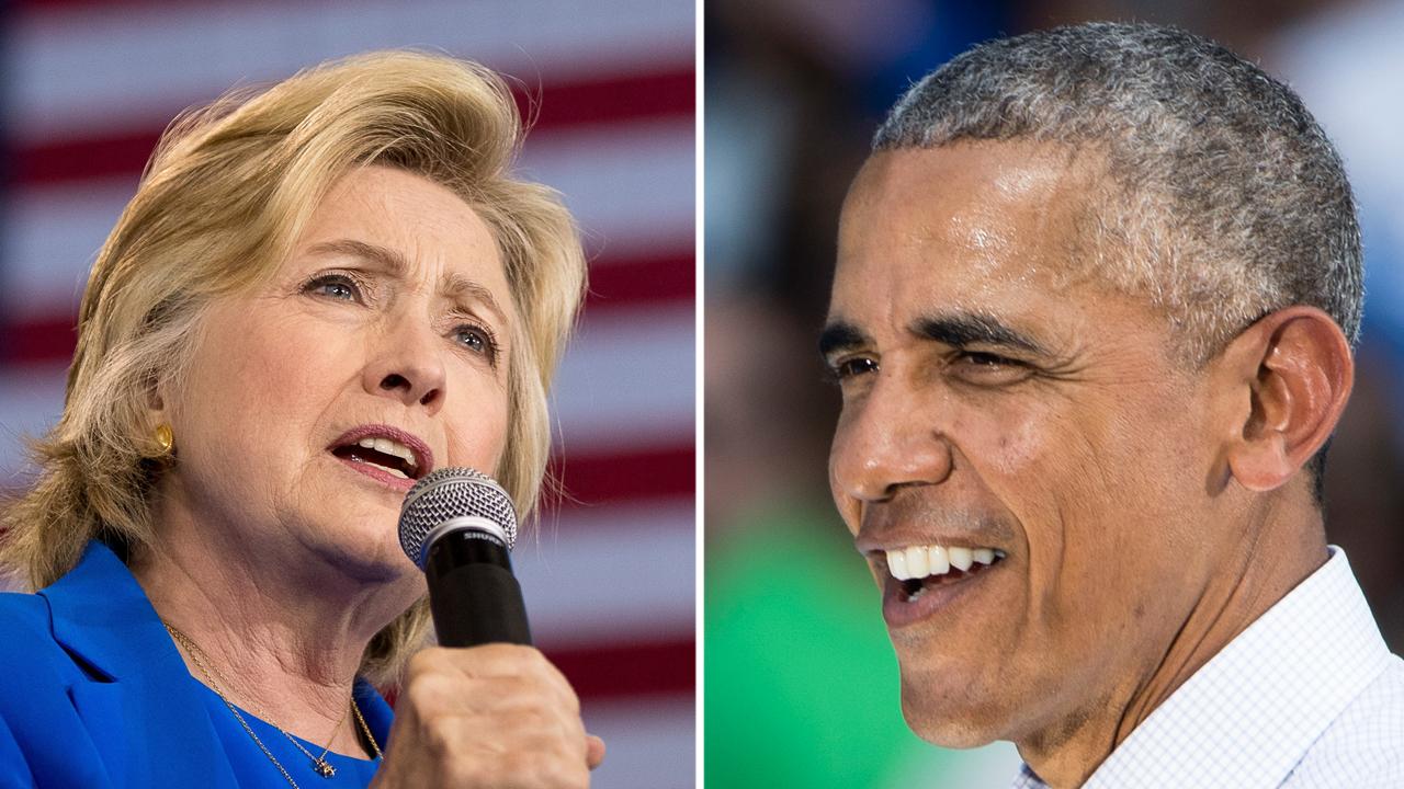 President Obama steps in as Hillary Clinton rests