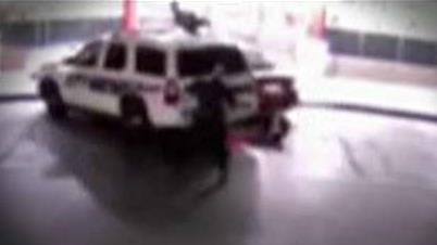 Video shows moment cops are intentionally run over