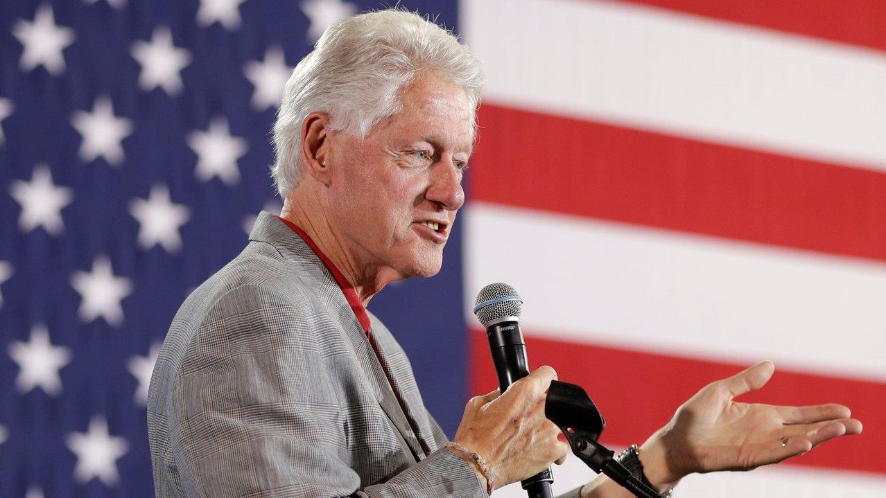Bill Clinton slips up saying his wife had 'the flu'