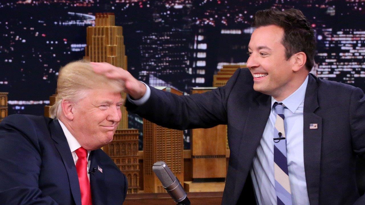 Donald Trump lets his hair down on 'Tonight Show'