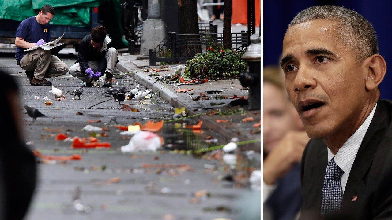 Obama cautions against drawing conclusions after explosions