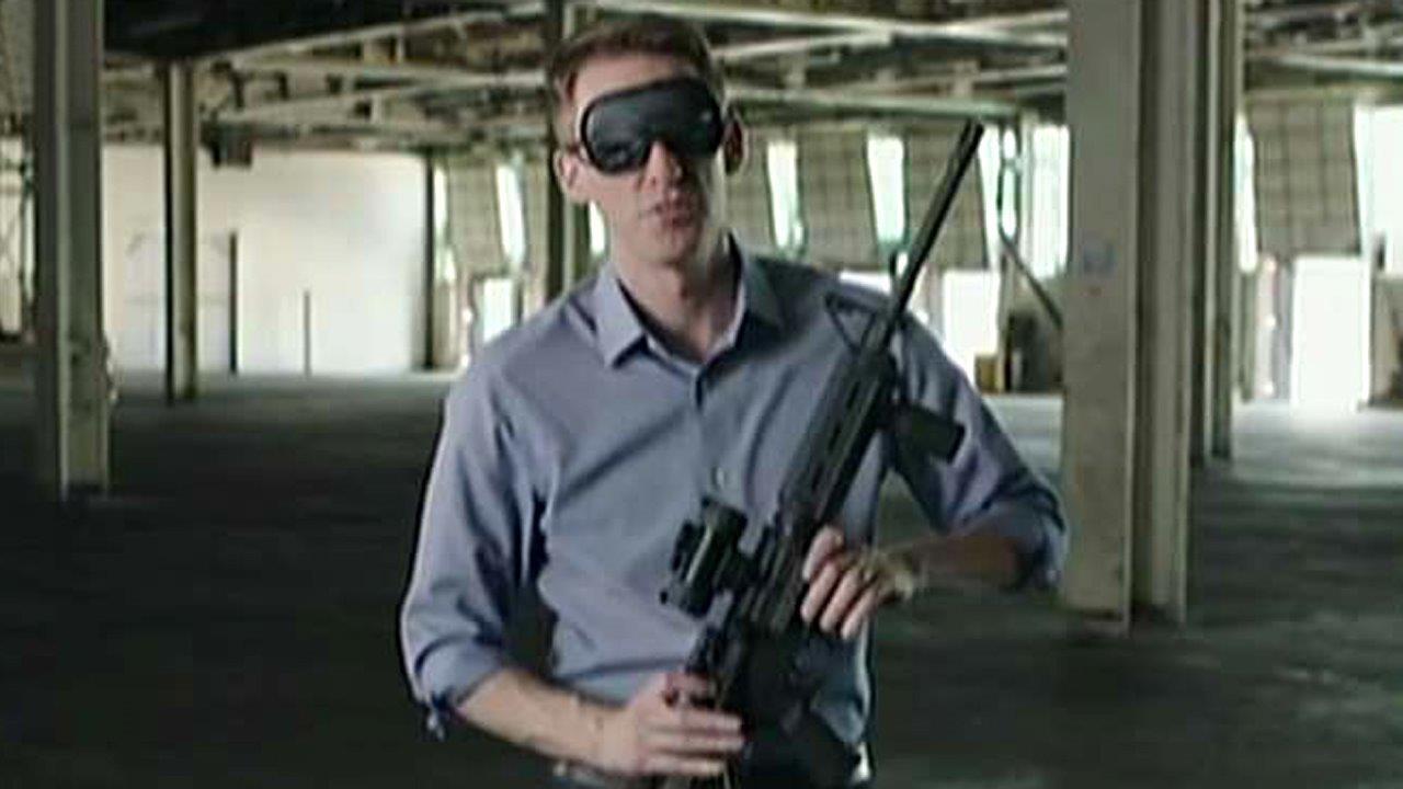 Democrat assembles rifle while blindfolded in ad
