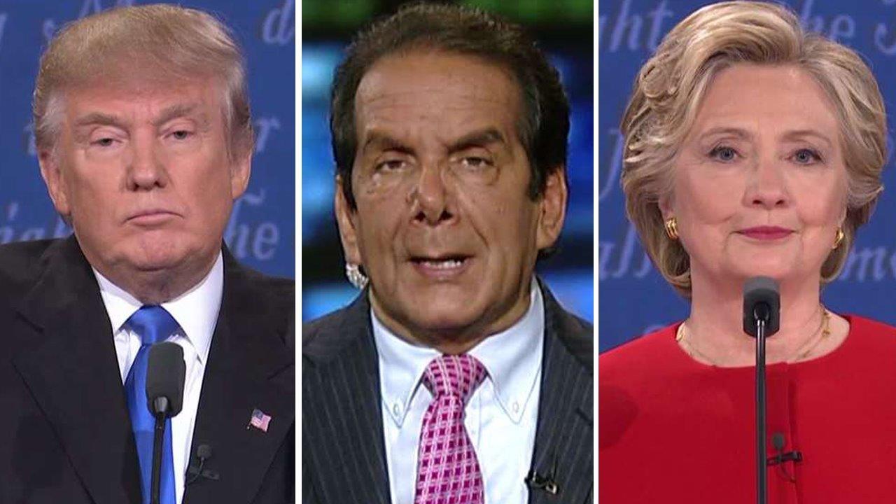 Charles Krauthammer: Clinton, Trump fight to a draw