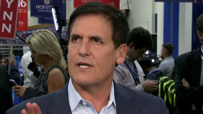Mark Cuban on his front row seat at presidential debate