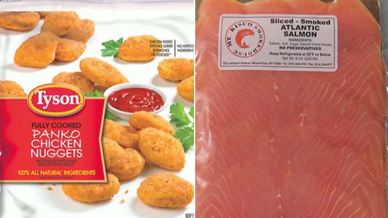 Massive recall for chicken nuggets, smoked salmon 