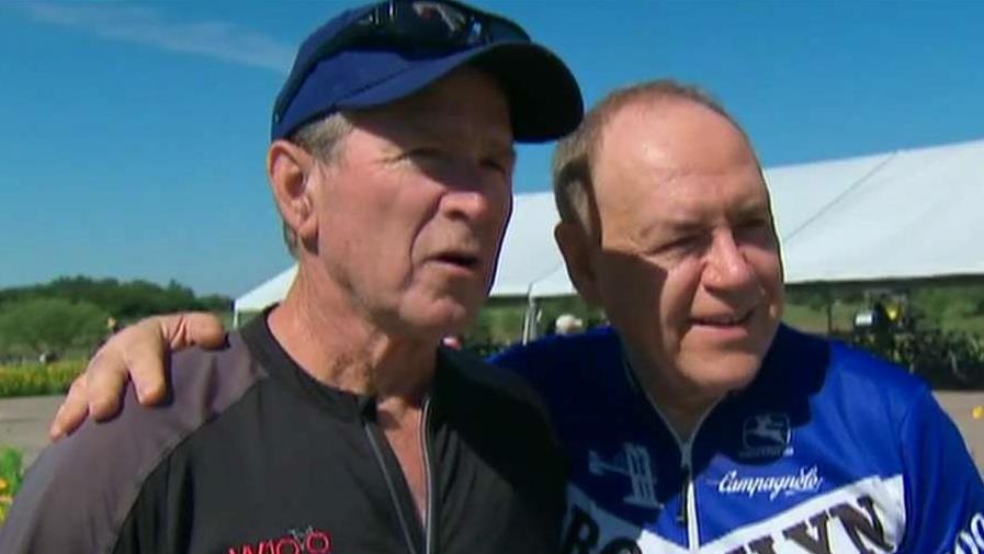 Dr. Siegel joins George W. Bush for W100 bike ride with vets