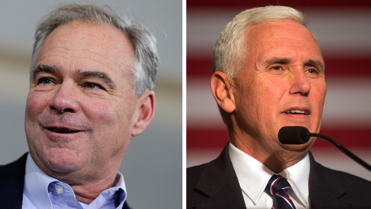 What sets Tim Kaine apart from Mike Pence?
