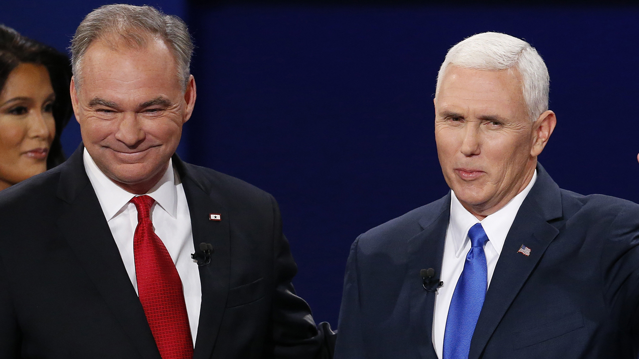 Vice presidential nominees spar in only debate