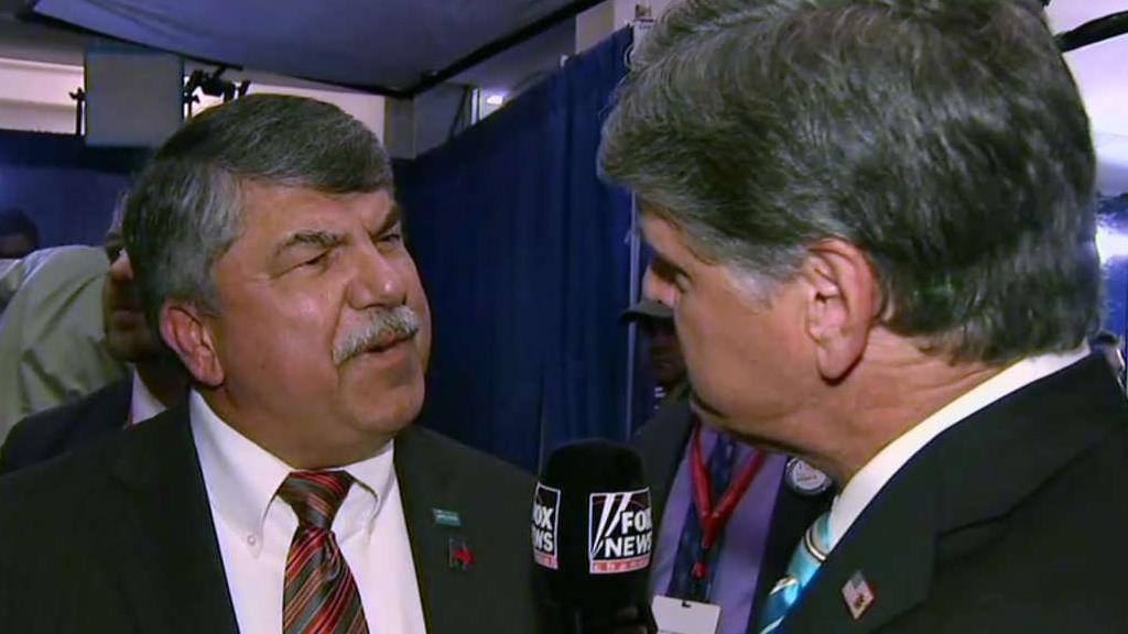 Hannity takes on high-profile Democrats in debate spin room