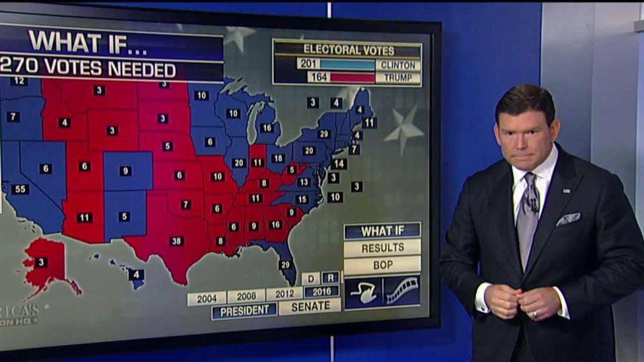 The current state of the electoral map