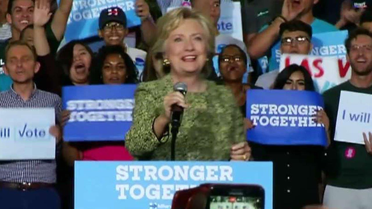 Hillary Clinton fundraising in California