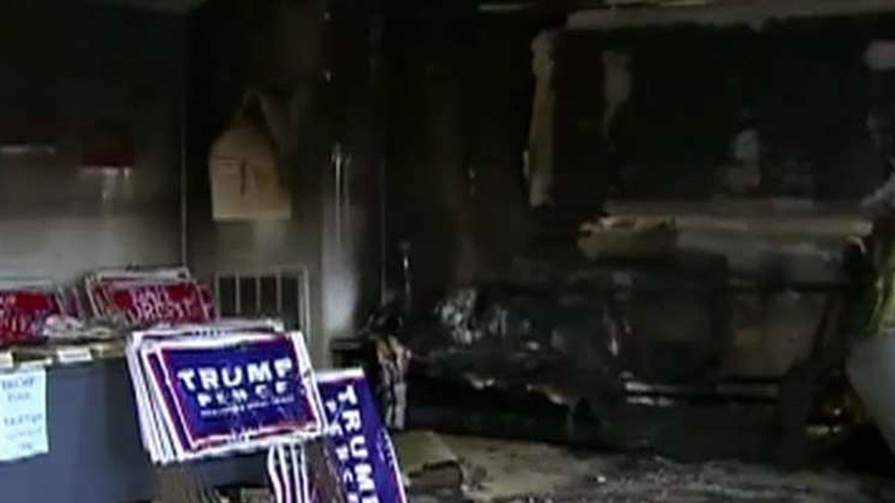 Firebomb attack at NC Republican party office
