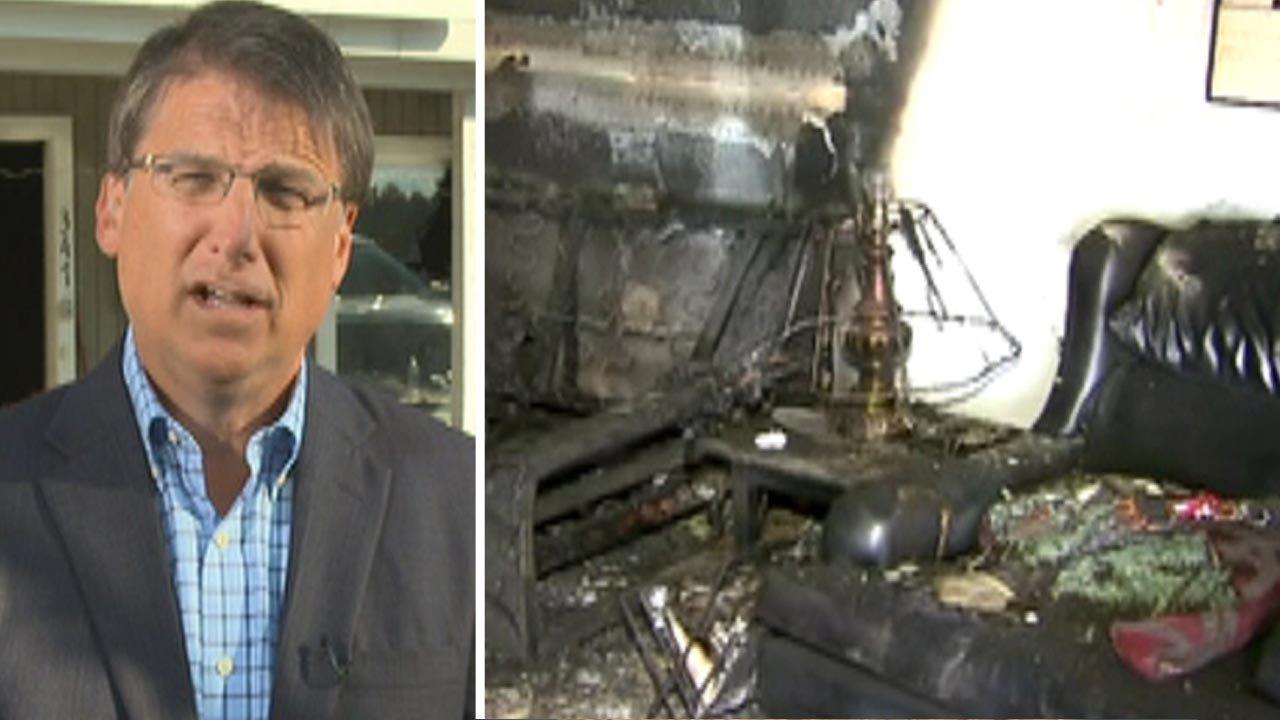 Gov. McCrory: NC firebomb attack is an assault on democracy