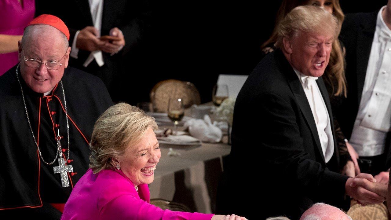 Media focus on Trump boos, ignore Clinton's at dinner