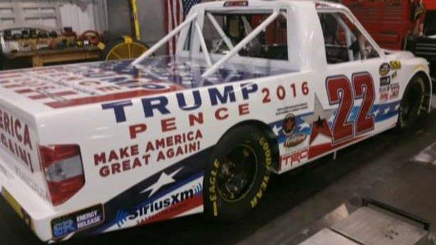 NASCAR truck to display 'Trump 2016' logo