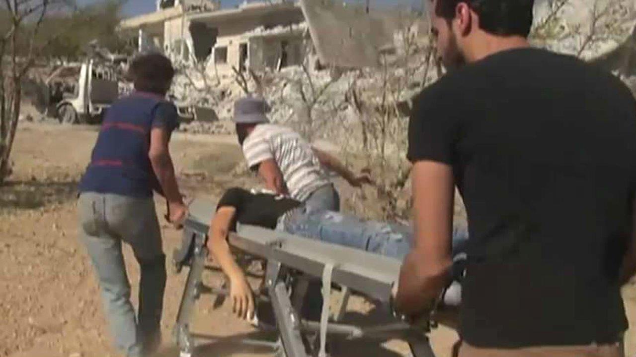 Deadly airstrike outside school in Syria