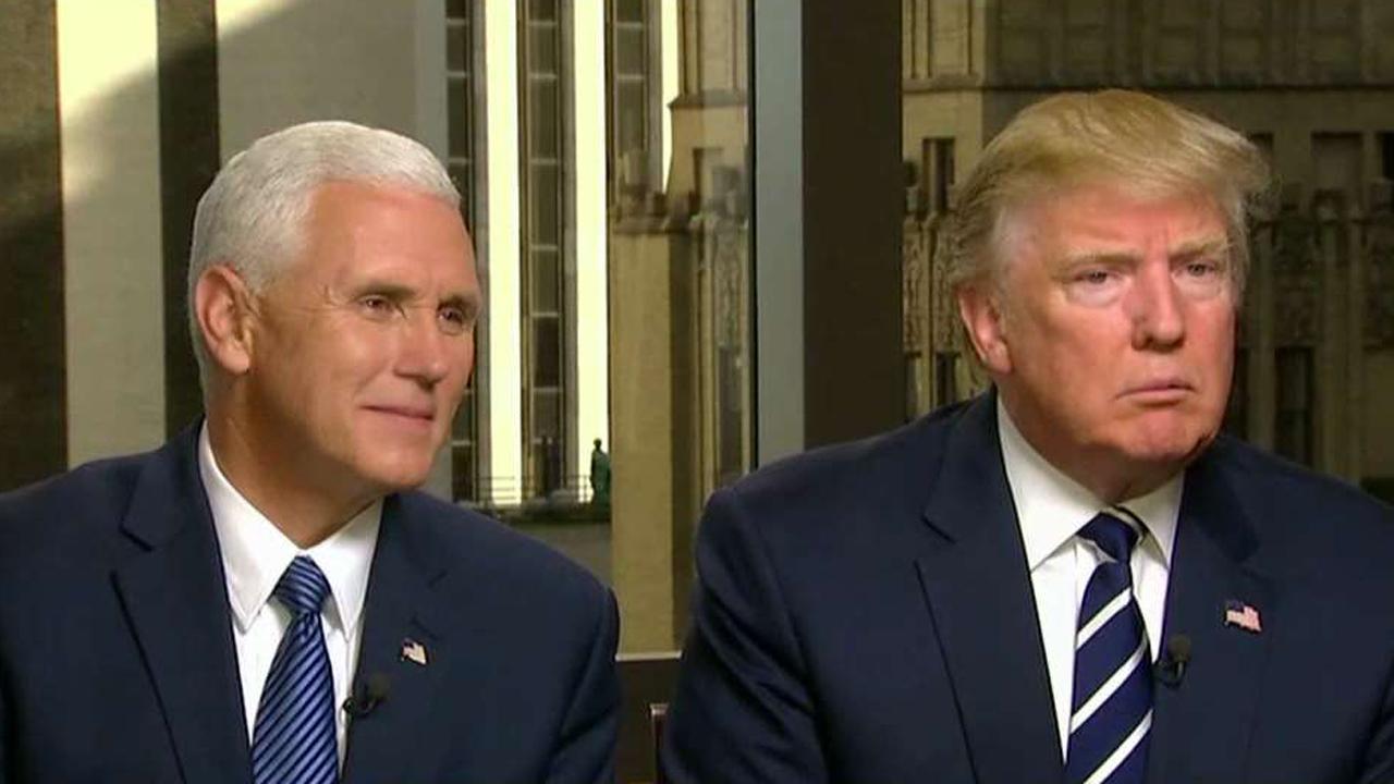 Trump, Pence talk Clinton email scandal