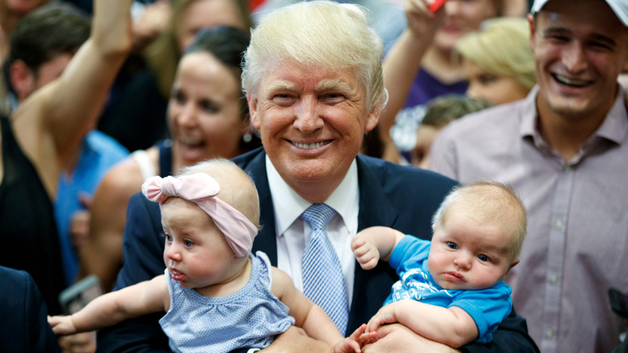 Donald Trump shows his softer side