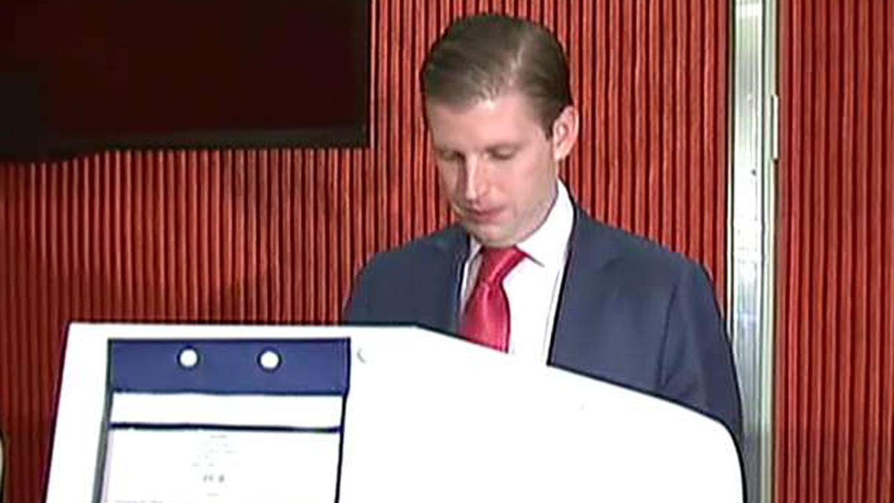 Eric Trump shares his Election Day message