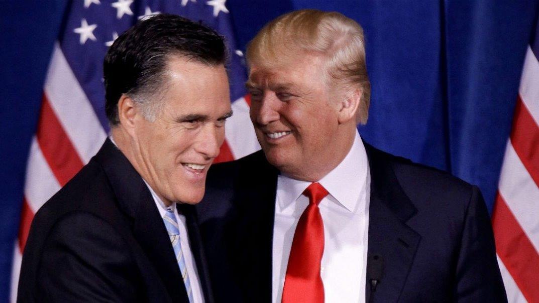 President -elect Trump holds meeting with Mitt Romney