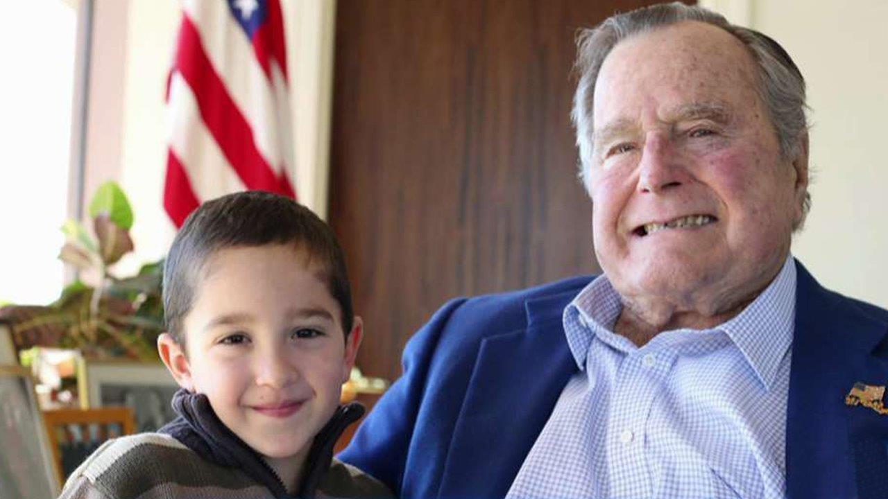 Former President HW Bush shares new pic with cancer survivor