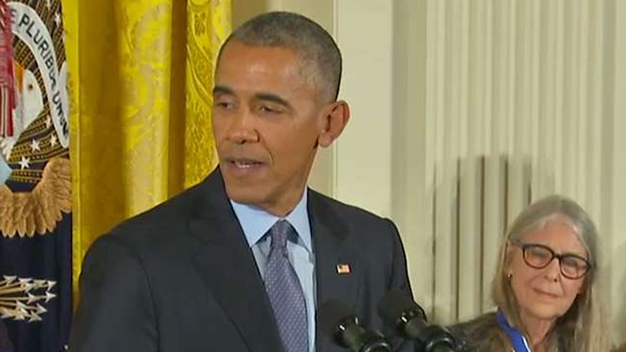 President Obama salutes Medal of Freedom honorees