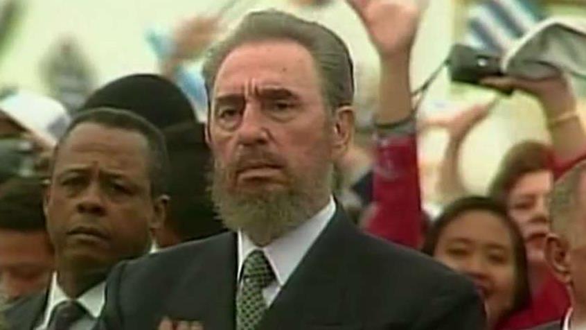Cuban-Americans celebrate the death of Castro 