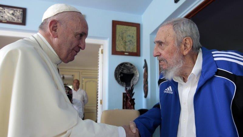 Pope Francis expresses 'grief and sorrow' for Castro's death
