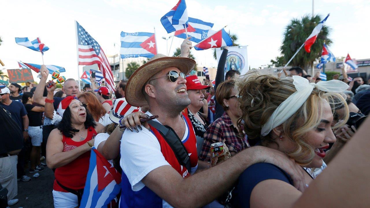 Cuban Exile Community In Miami Reacts To Fidel Castro Death Fox News Video