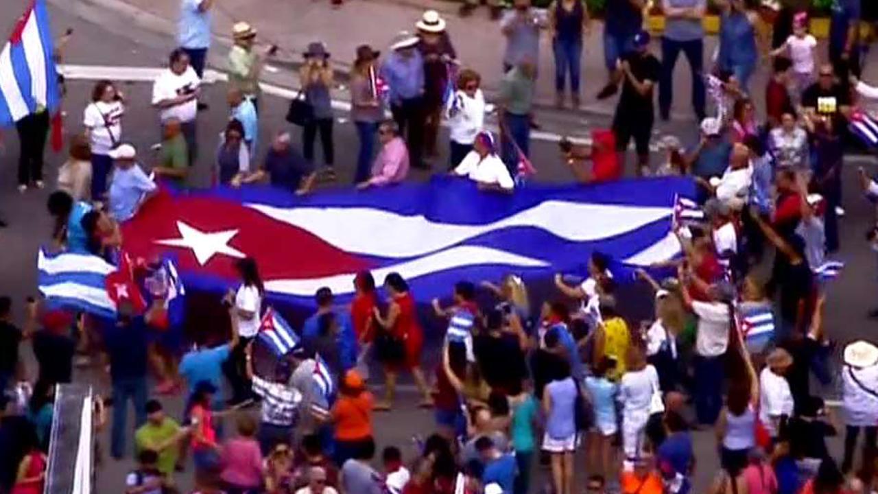Cuban Americans celebrate Castro's death
