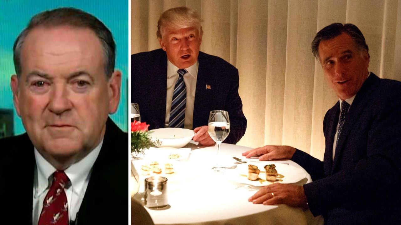 Huckabee: Romney eats big slice of crow at dinner with Trump