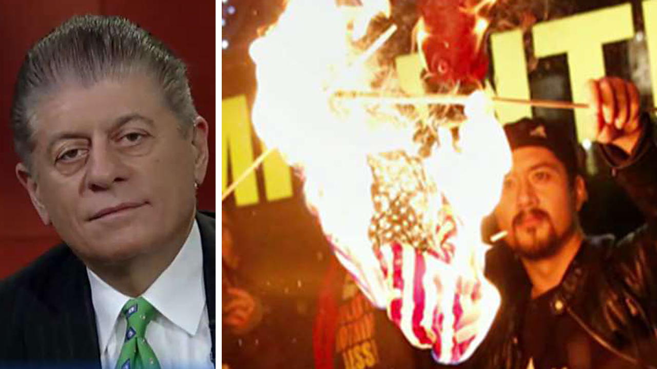 Judge Napolitano on the constitutionality of flag-burning 