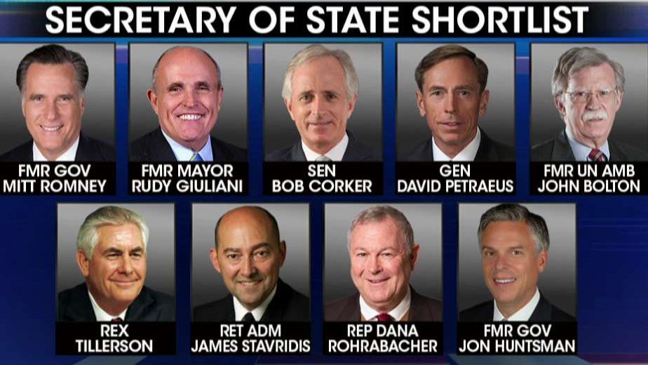 Trump transition team works to find secretary of state 