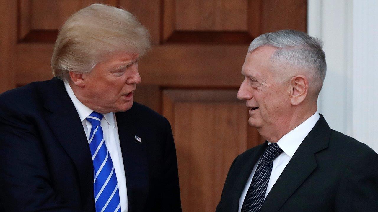 Trump to officially nominate Mattis as secretary of defense