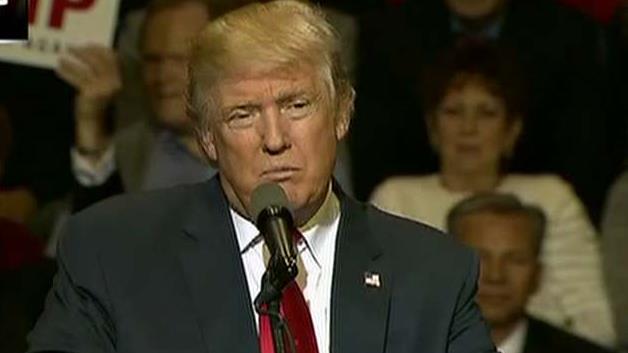 Trump focuses on military and vets in NC speech