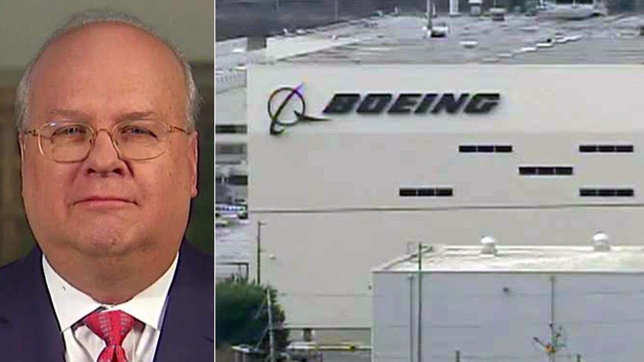 Karl Rove scolds Trump for 'not accurate' Boeing comment