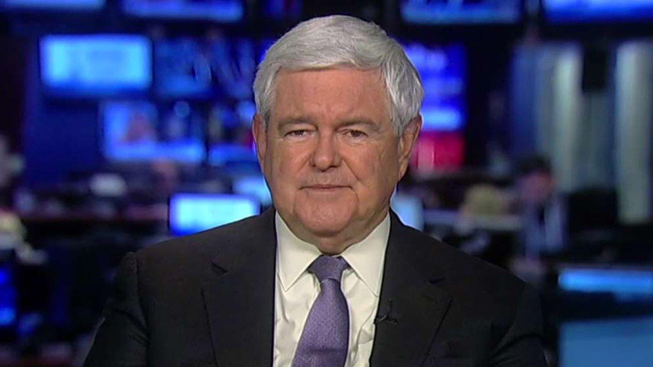Newt Gingrich: CNN started on the left and went to the left