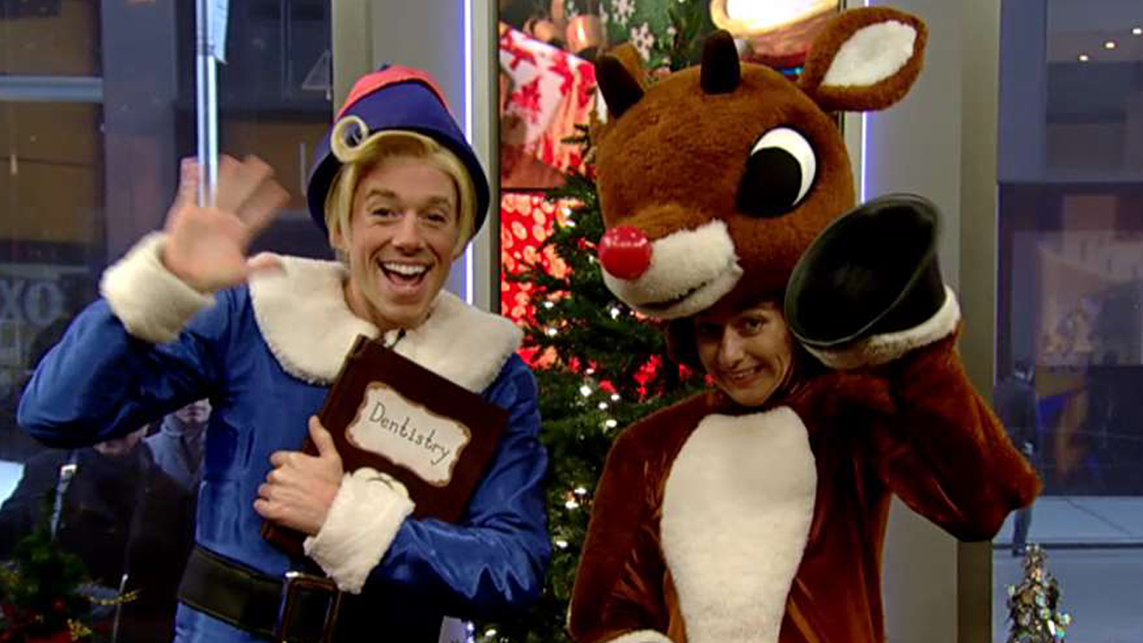 'Rudolph the Red-Nosed Reindeer: The Musical' performs