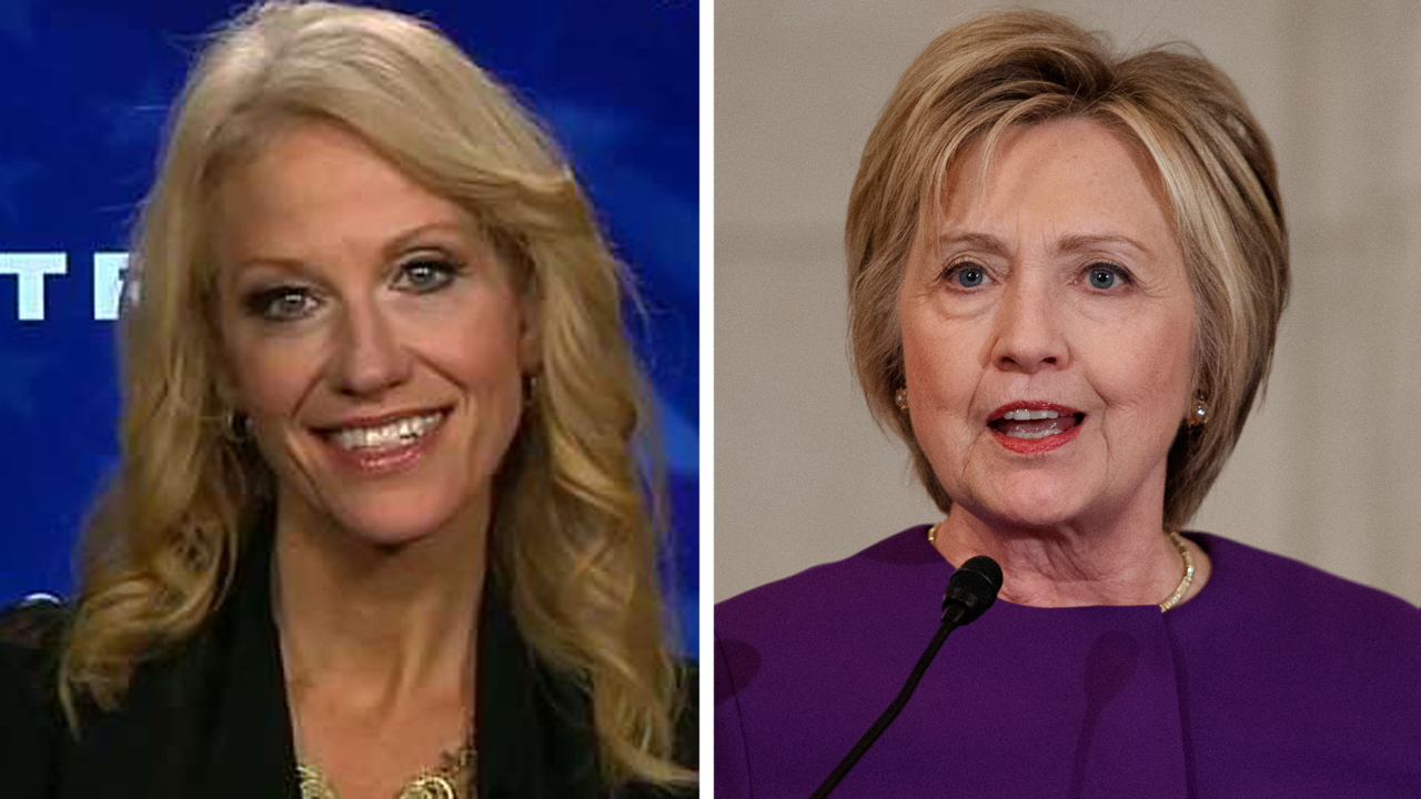 Kellyanne Conway reacts to Clinton's 'fake news' claims