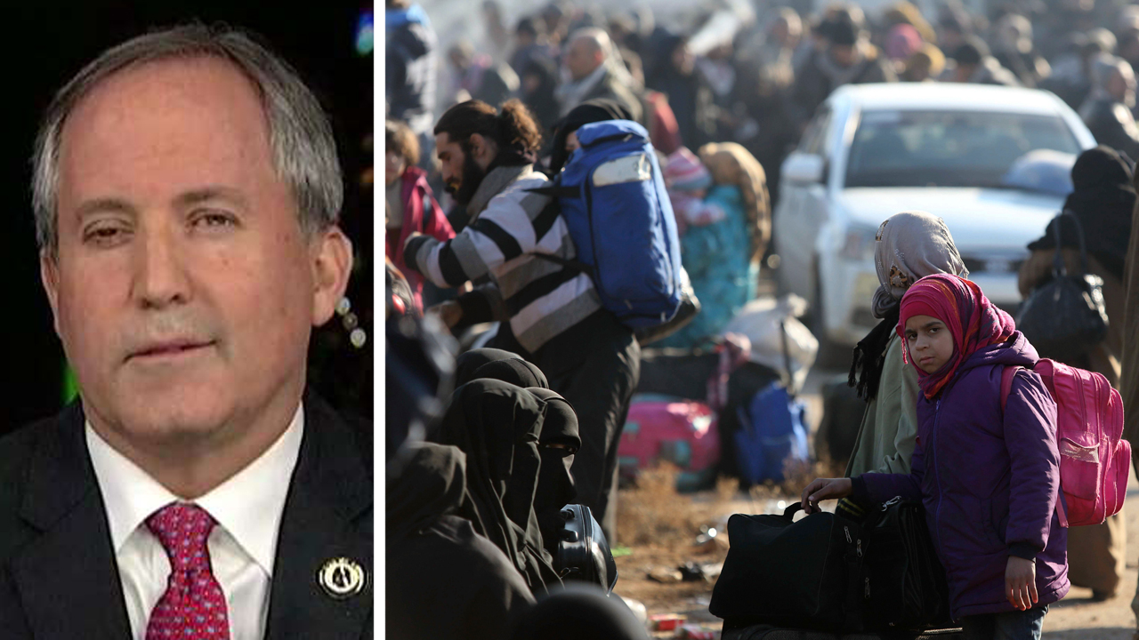 Texas attorney general blasts the US refugee policy