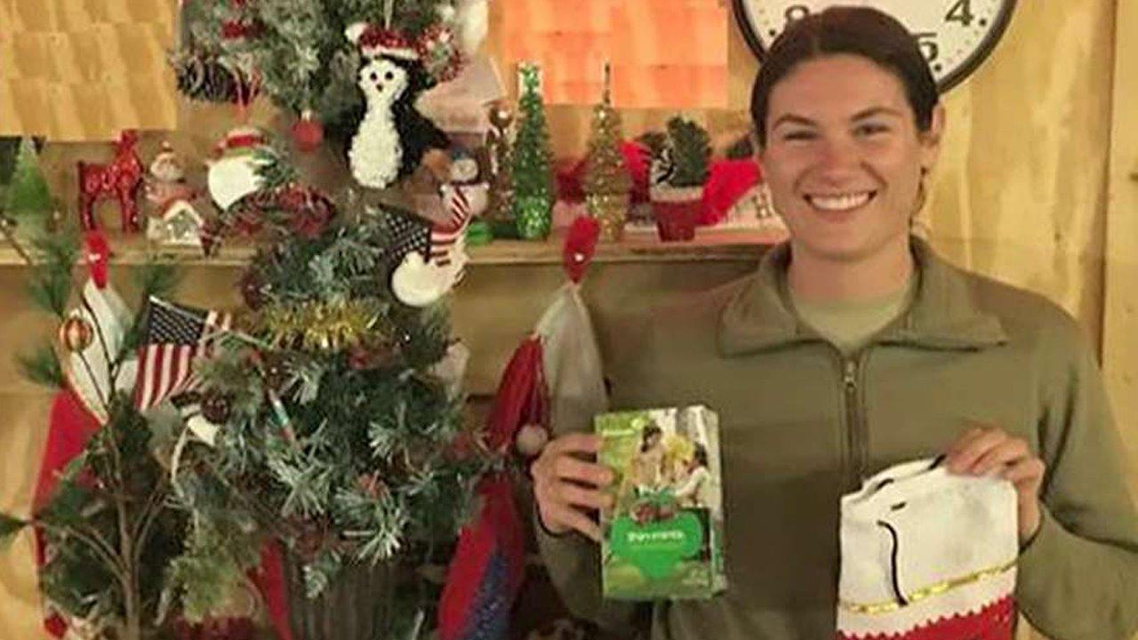 Supplies for Soldiers spreading holiday cheer overseas