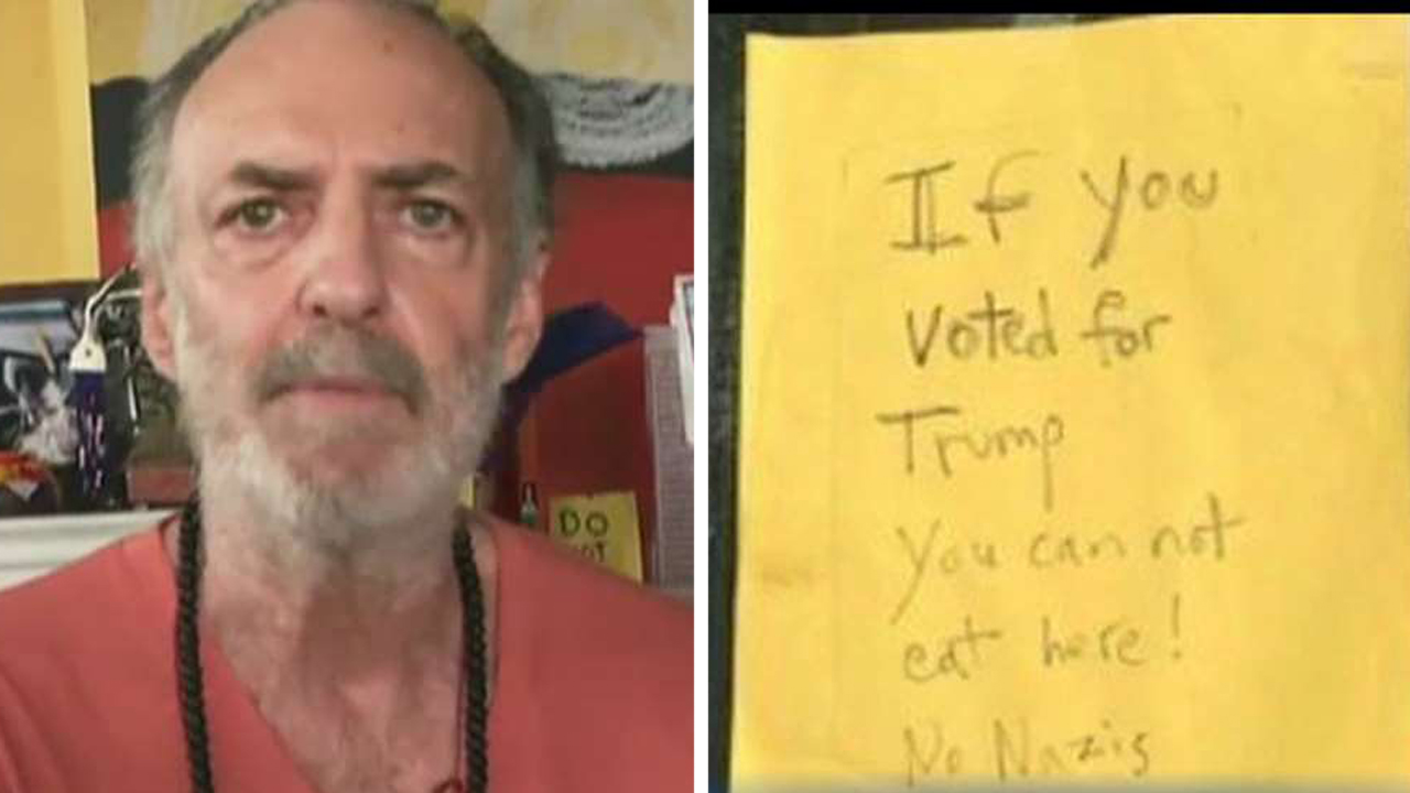 Restaurant owner defends anti-Trump sign