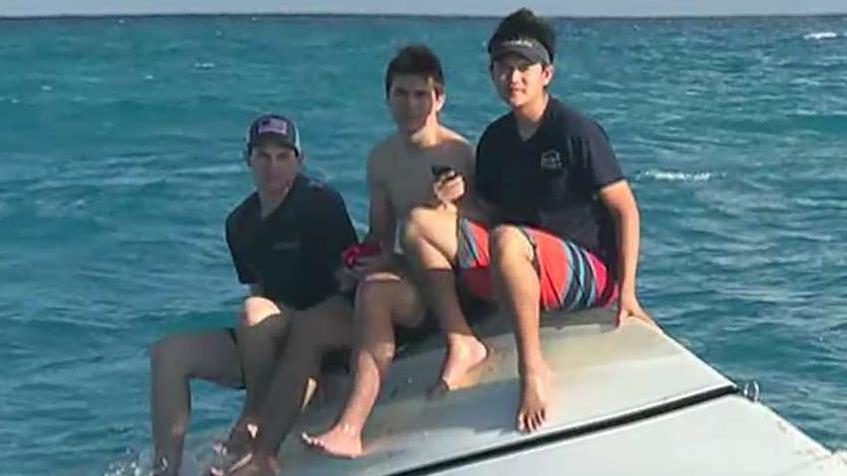 Three teens rescued from capsized boat off Florida coast