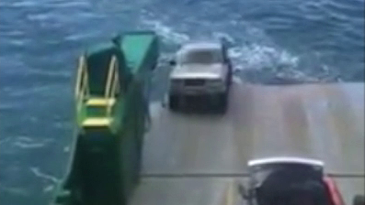 Ferry fail: Unsecured car lost at sea after rolling off boat