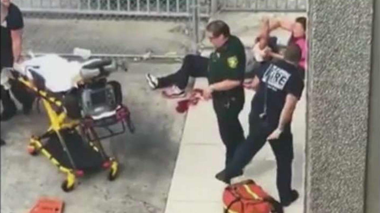 Warning, graphic video: Aftermath of Fla. airport shooting